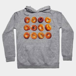 Vintage Bagels, Retro Bagels Lovers, Cute Bagel bread Lovers Hoodie